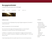 Tablet Screenshot of bourgogneselskabet.dk